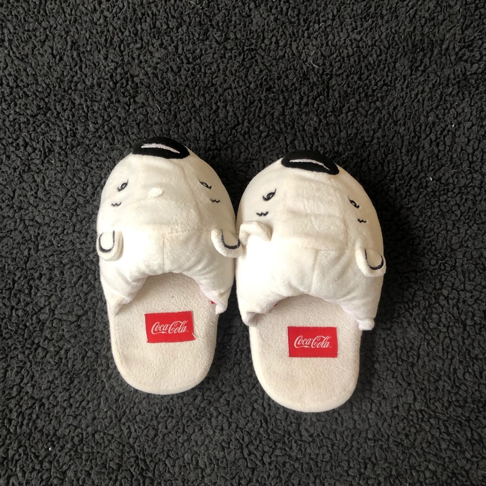 Coca Cola bear slippers